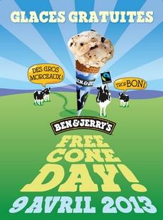 Ben&Jerry's régale gratuitement les gourmands le 9 avril
