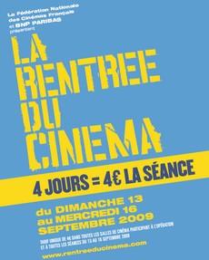 La rentrée du cinéma 4 Jours 4 euros la séance